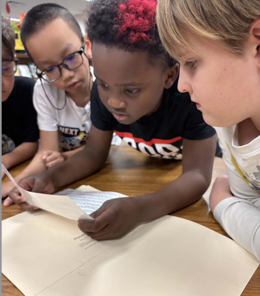 Students working together