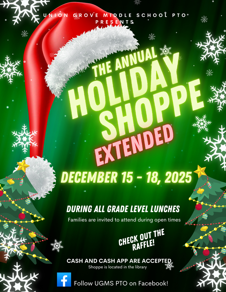 Holiday Shoppe has been extended!
