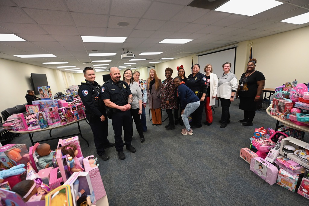 KISD Blue Santa toy drive 2025