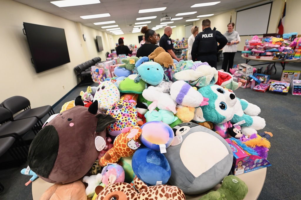 Blue Santa toy drive 2025