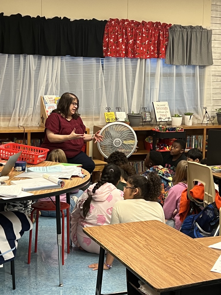 Mrs. Bonner's morning meeting with students.
