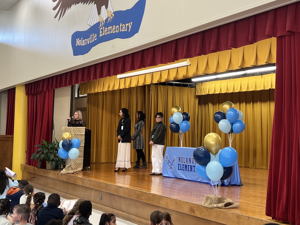 Counselors introducing the awards ceremony.