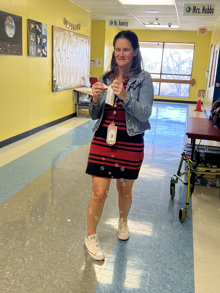 Teacher enjoying icecream bar.