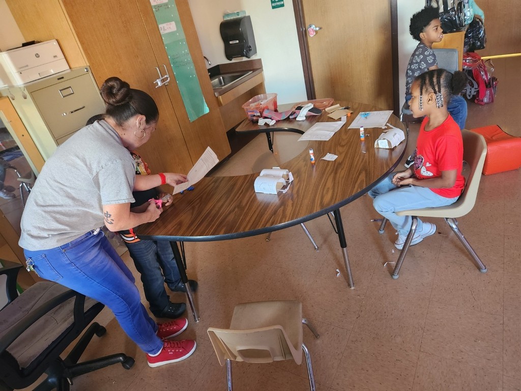 Students working together