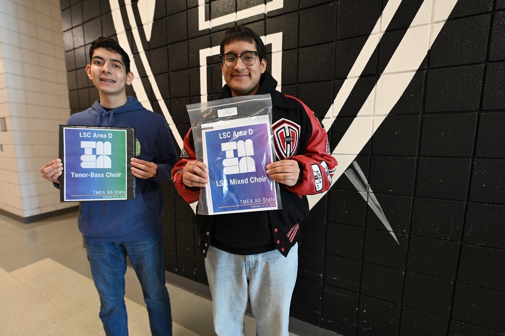 HH All-State Choir Benji Contreras and Uriel Benitez 