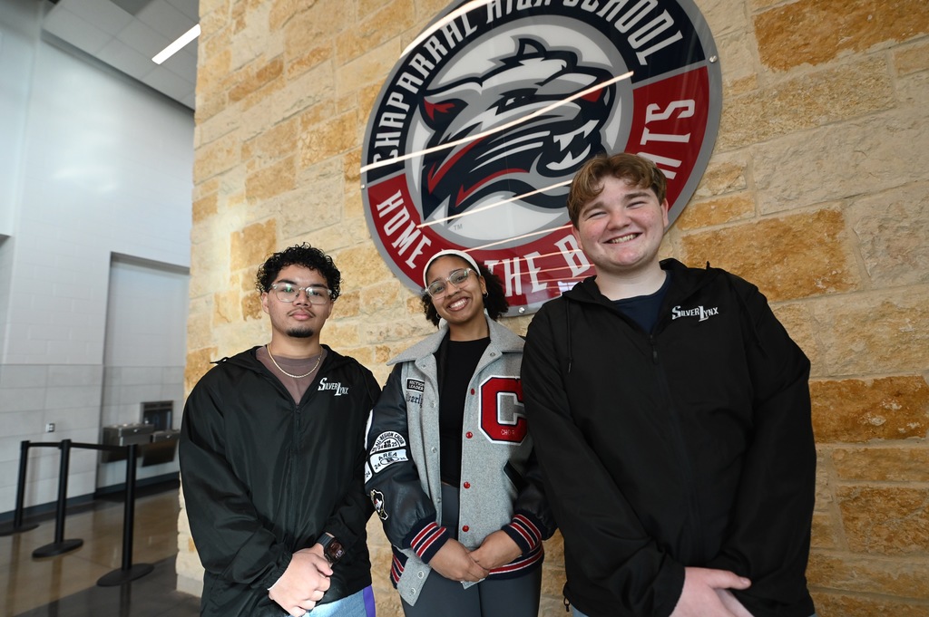 CHS All-State Choir Zane Conway, Amani Mitchell and Zachary Repine 