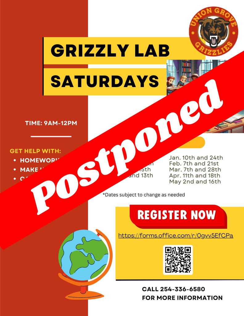 Grizzly Lab Postponed