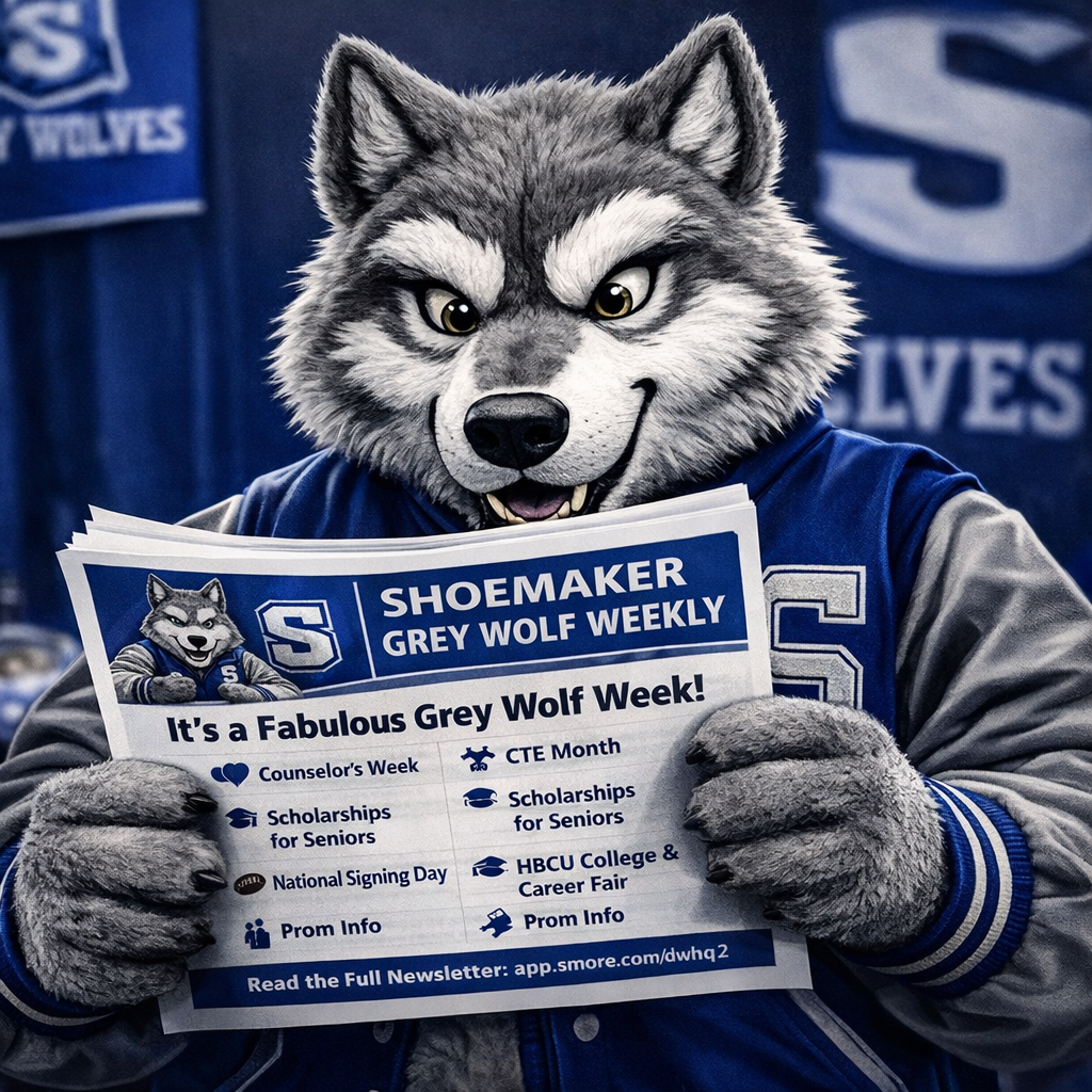 🐺💙 It’s going to be a fabulous Grey Wolf week!  We’re celebrating: ✨ Counselors Week 🔧 CTE Month 🎓 Scholarships for Seniors 🏈 National Signing Day 🎓 HBCU College & Job Fair 💃 Prom updates & more!  Thank you, Grey Wolf families, for your continued partnership and support. 👉 Read this week’s parent newsletter here: 🔗 https://app.smore.com/n/dwhq2