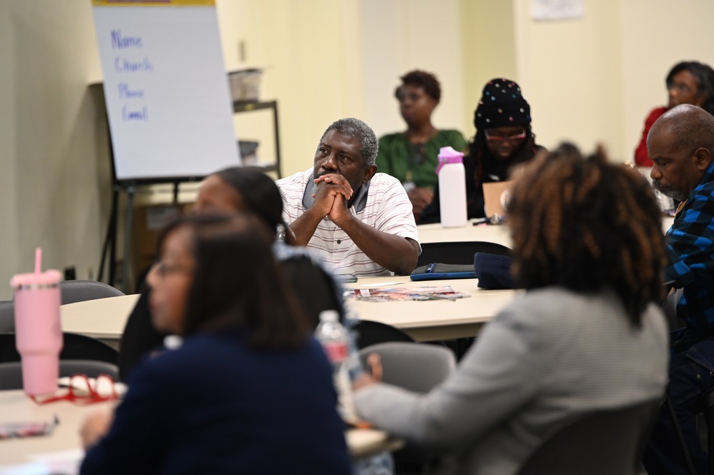 Superintendent meeting with pastors