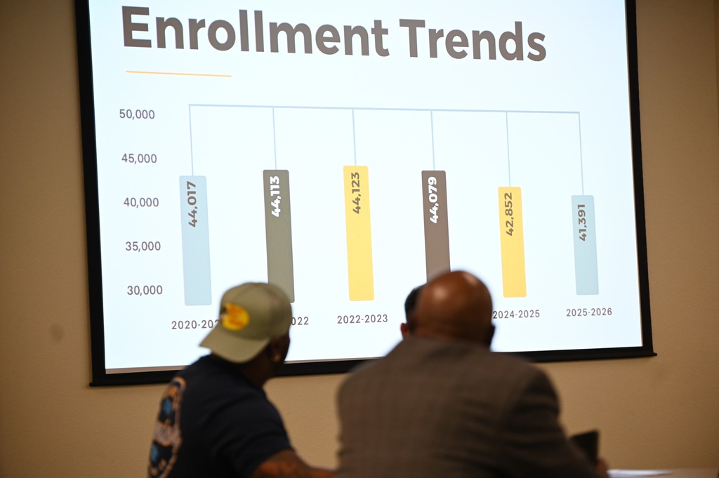 Superintendent meeting with pastors