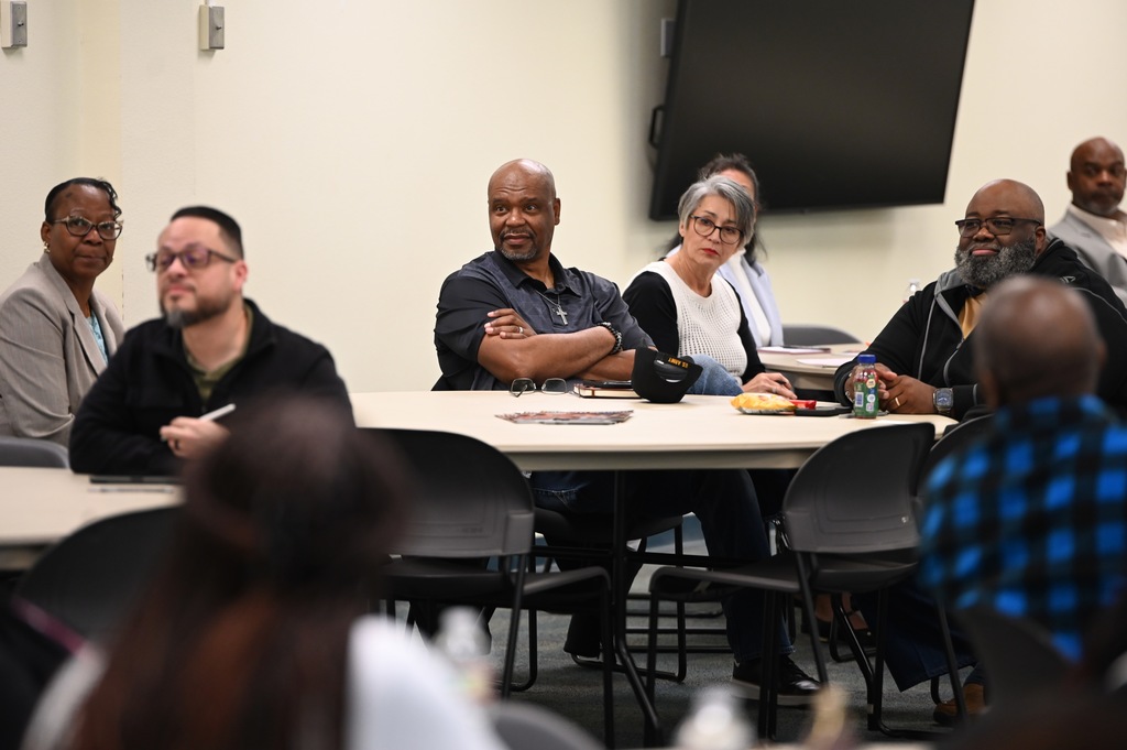 Superintendent meeting with pastors