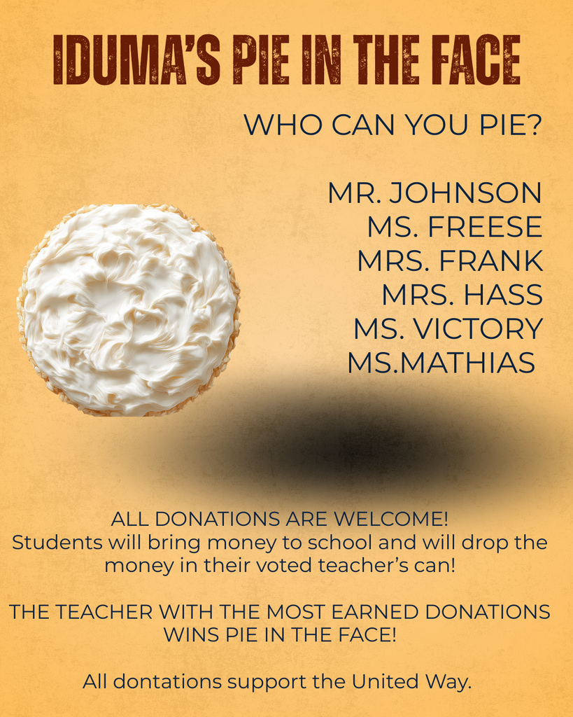 United way pie in the face flyer
