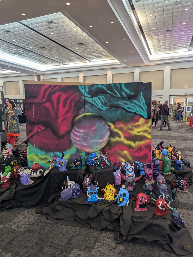 Monster sculptures from Harker Heights HS