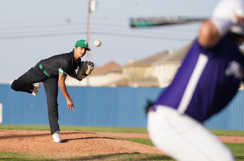 EHS pitcher throws from the mound