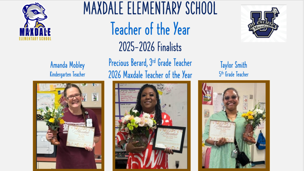 Maxdale 2026 Teacher of the Year