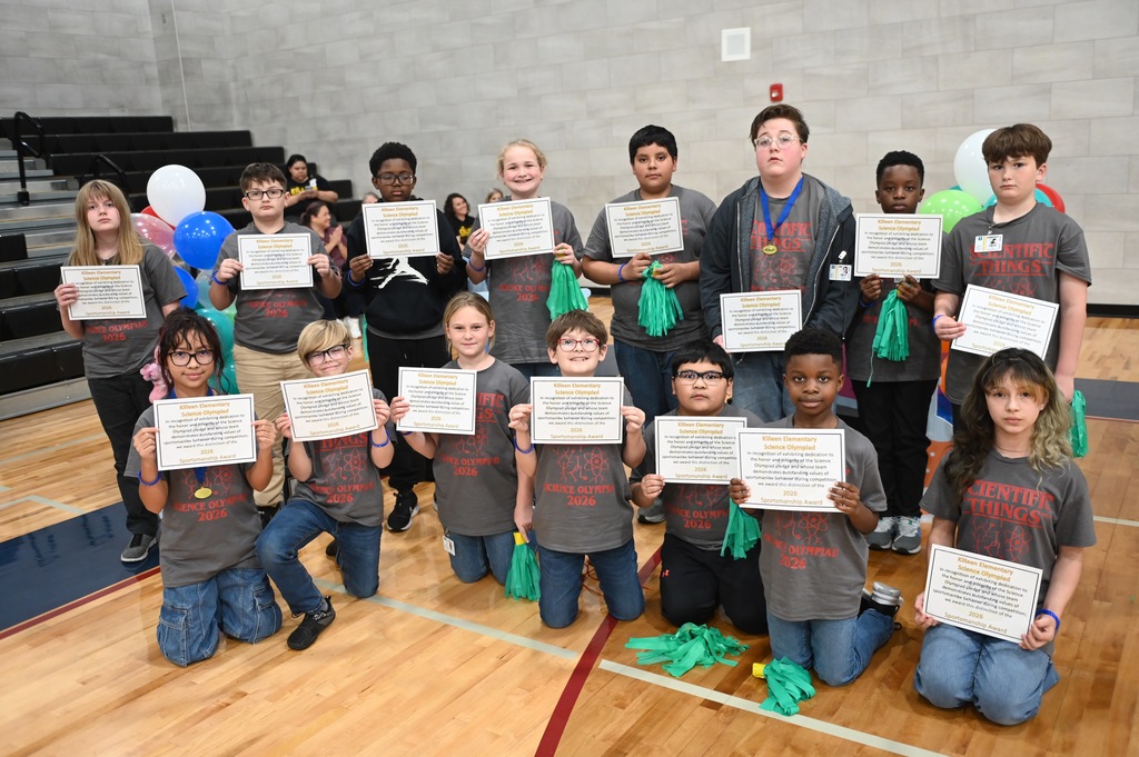 Science Olympiad sportsmanship award Saegert ES