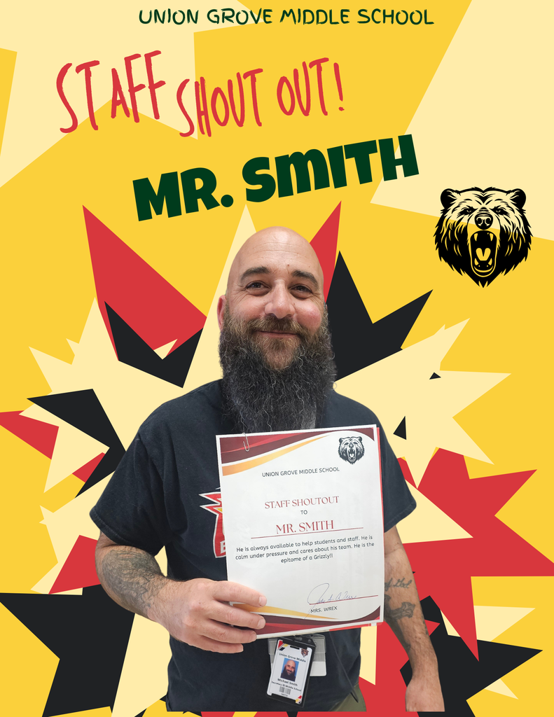 Staff Shout Out to Mr. Smith