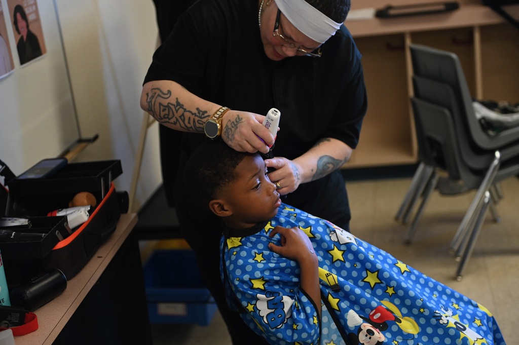 Spring break haircuts at Ira Cross ES 2026