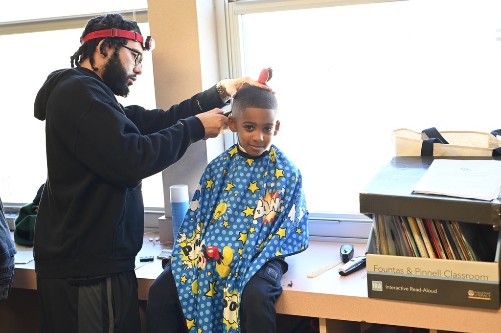Spring break haircuts at Ira Cross ES 2026