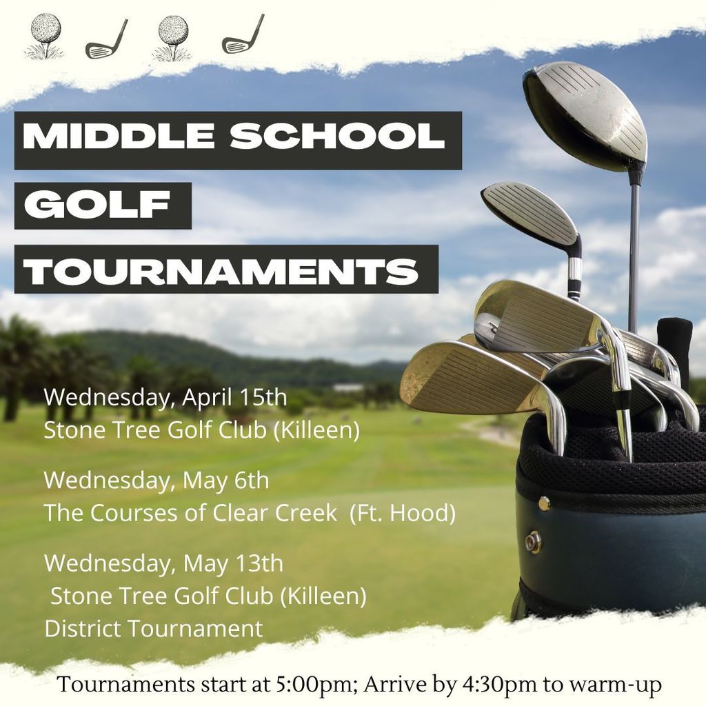 Middle School Golf Tournaments