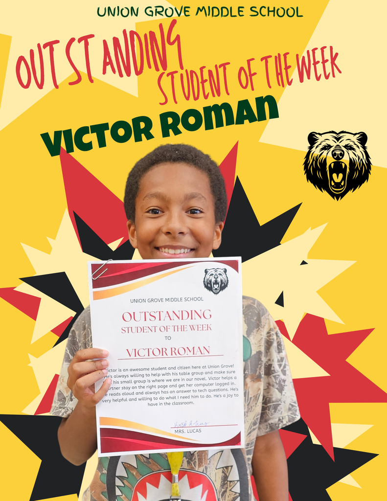 Outstanding Student of the Week, Victor Roman!