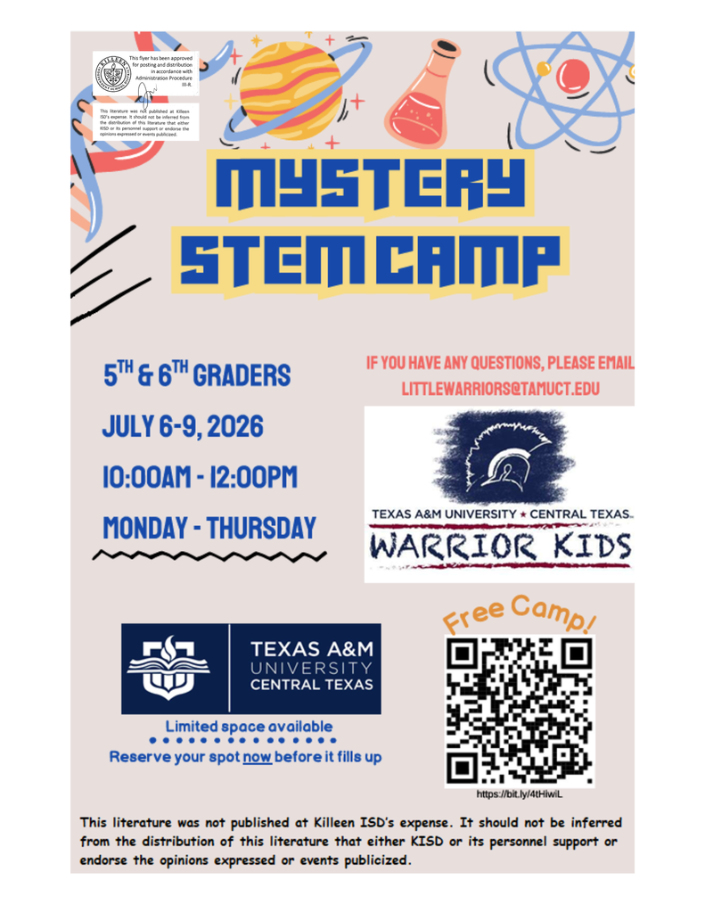 6th graders can sign up!