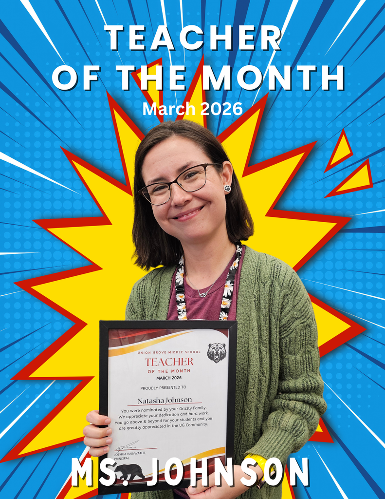 Teacher of the Month is Ms. Johnson