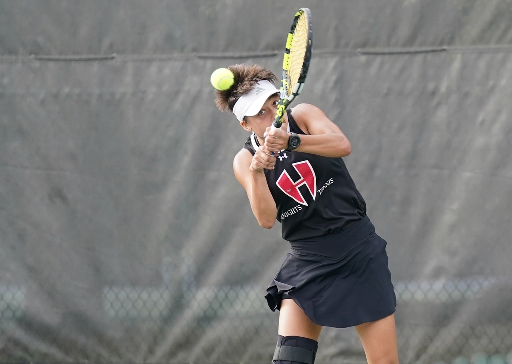 Harker Heights tennis player Payton Minnie