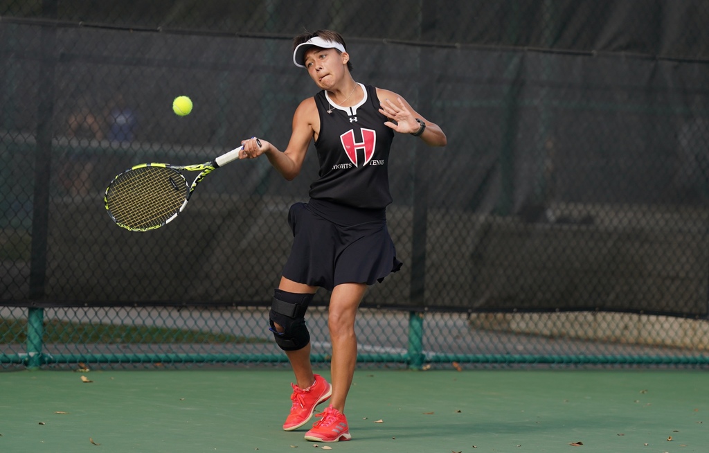 Harker Heights tennis player Payton Minnie
