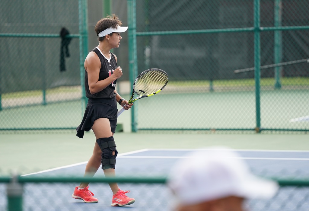 Harker Heights tennis player Payton Minnie