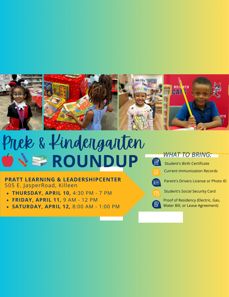 Pre K and Kindergarten Round Up