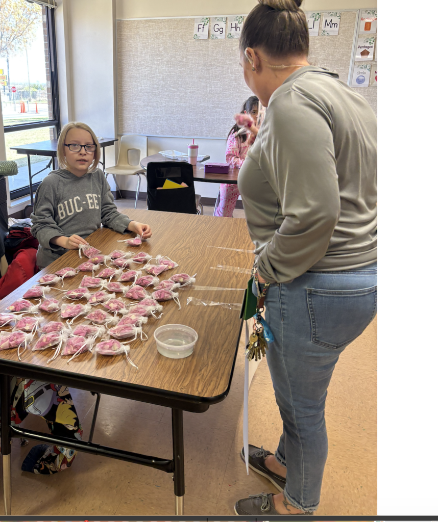 Students working together