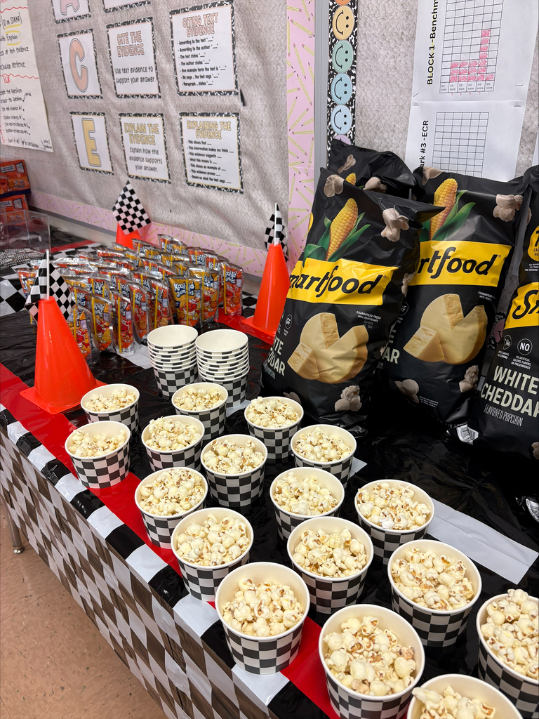 Racing themed food display