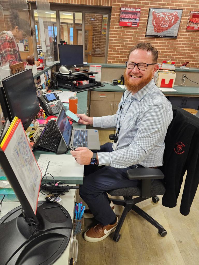 Mr. Rainwater covering the front office.