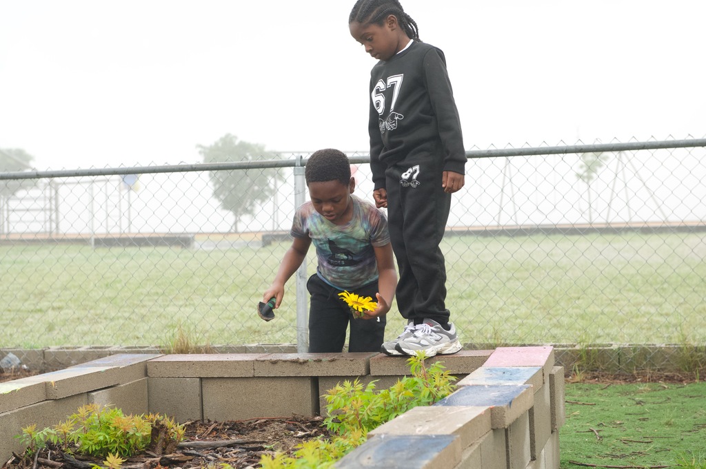 Earth Day gardening at RCES