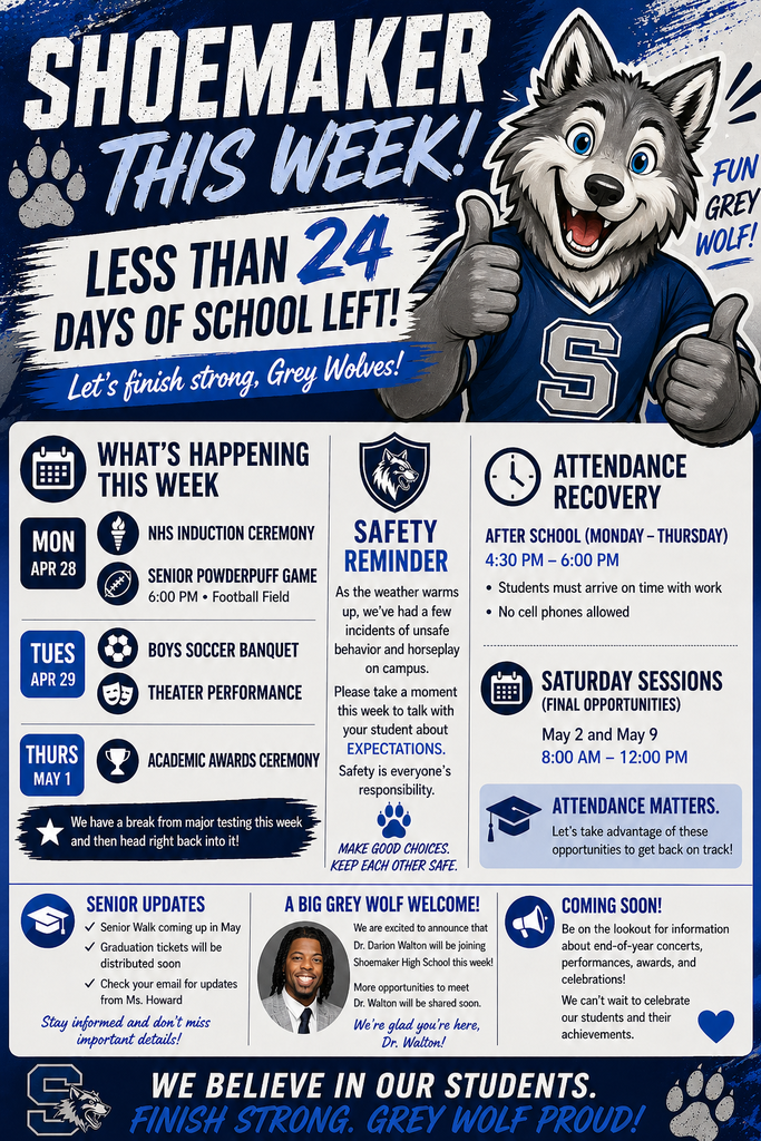 SHS - Grey Wolves Weekly Update