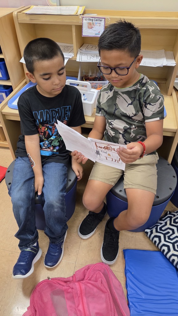 Kids reading together