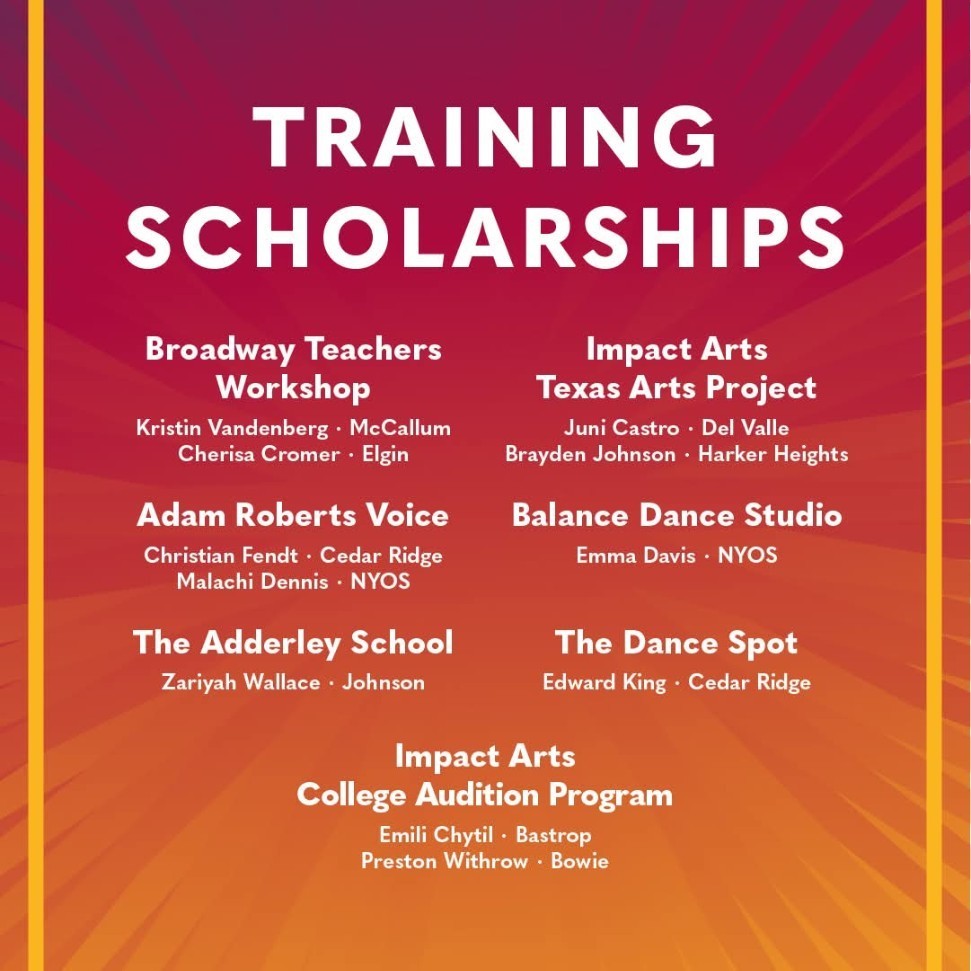 Training Scholarship Recipients
