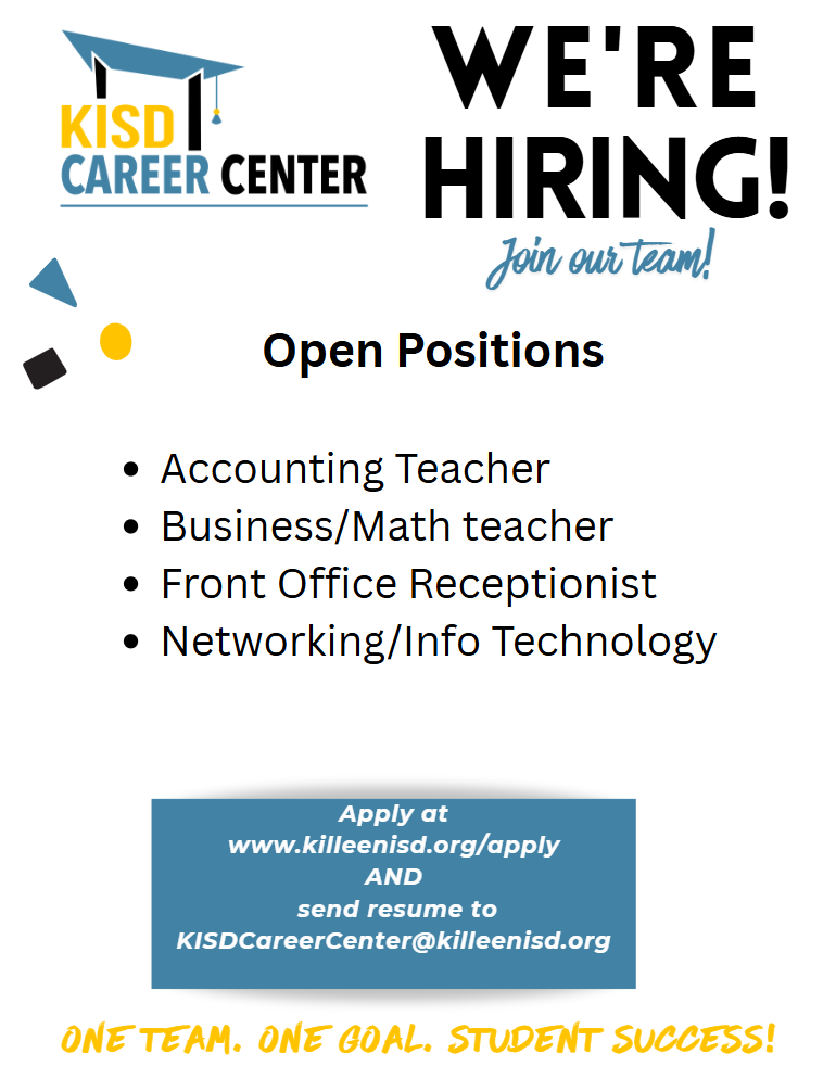 We're Hiring Flyer
