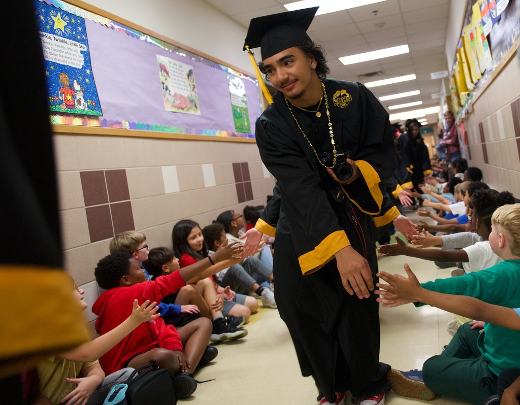 Early College HS senior walk 2026
