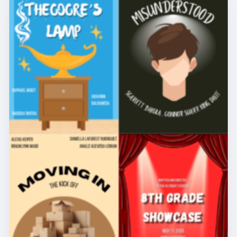Four show posters