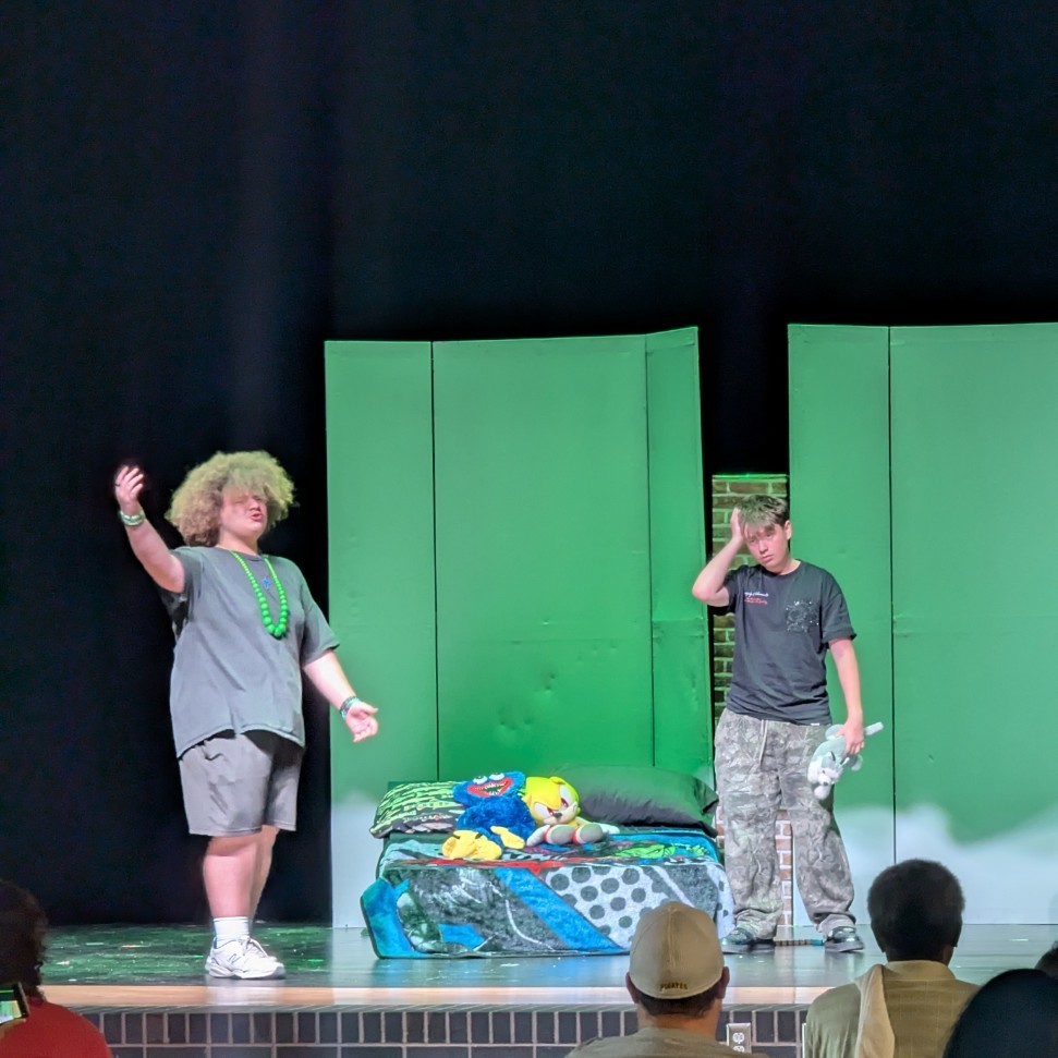 Two students perform Wishful Thinking