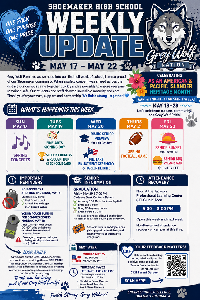 SHS - Grey Wolves Weekly Update