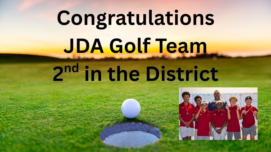 JDA wins 2nd place in district golf tournament!