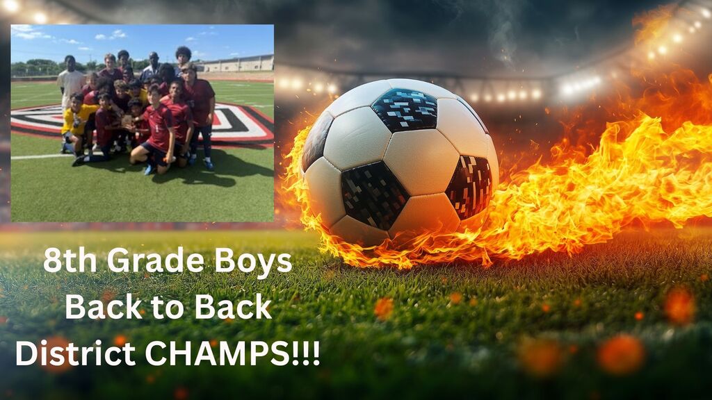 8th Grade Boys Soccer Back to Back Champs!!