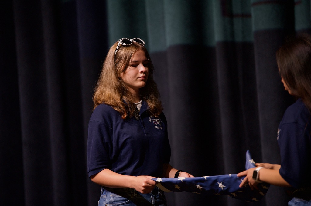 CHS JROTC flag retirement