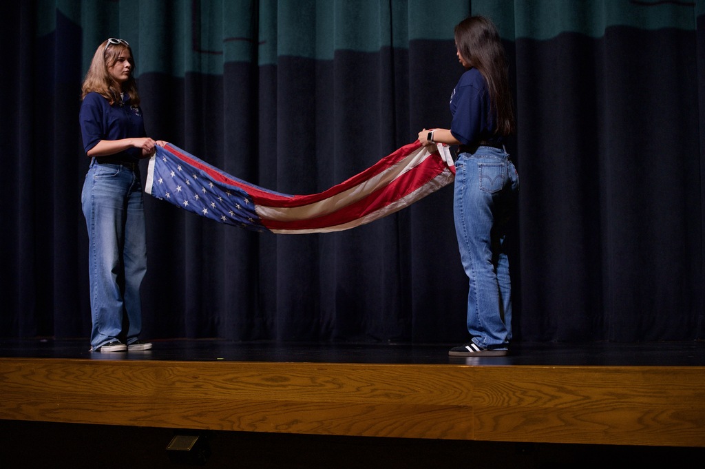 CHS JROTC flag retirement