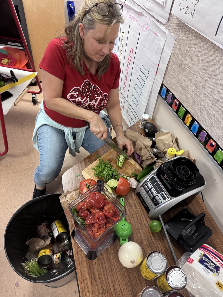 adult making salsa