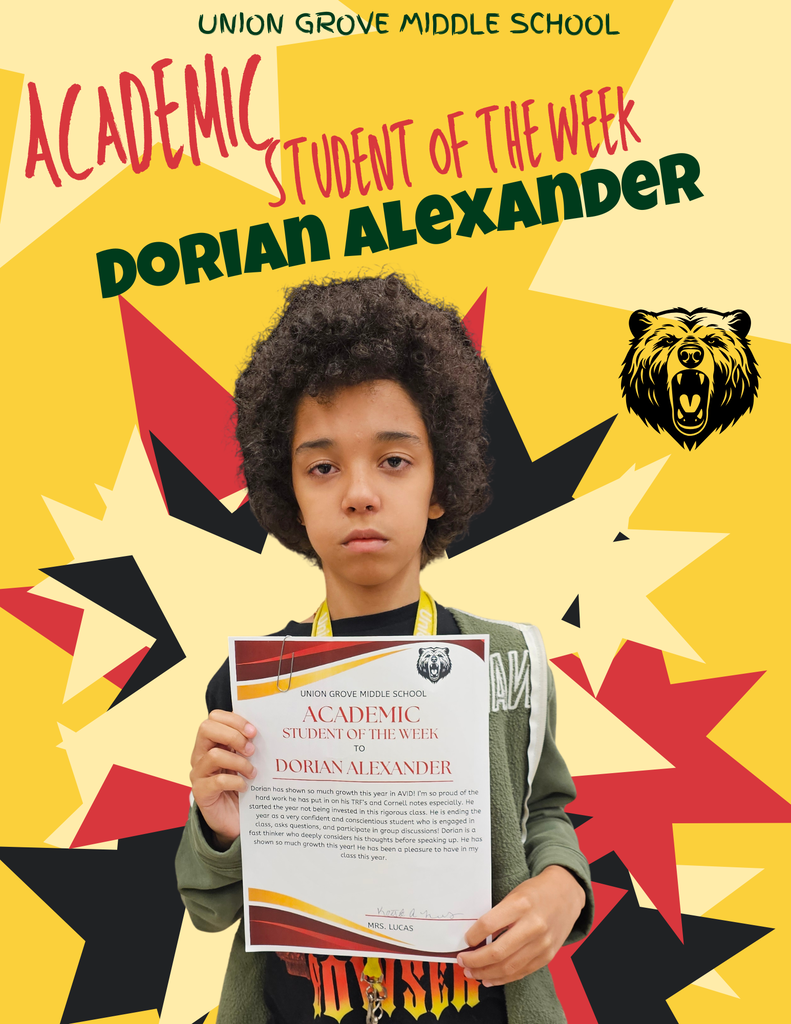 Academic Student of the Week!