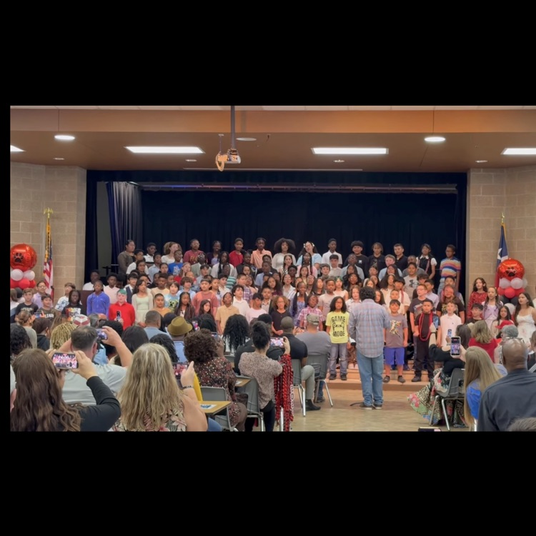 students singing